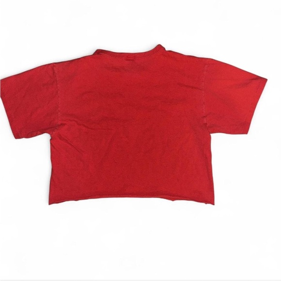STARTER Red Chicago Bulls Crop Top - Picture 4 of 5
